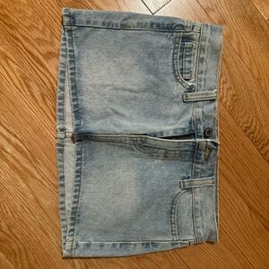 Brandy Melville Light Blue Denim Mini Skirt